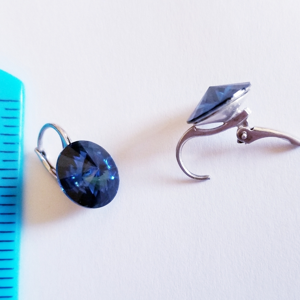 New Montana Sterling silver Swarovski Earrings - Picture 4 of 4
